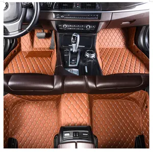 Yaoen wholesale Leather customized dedicated customized Russia free shipping 5d Car floor PVC Mats