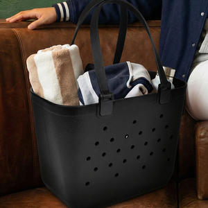 Горячая распродажа: Водонепроницаемая женская сумка-тоут из ЭВА, большая хозяйственная сумка, пляжная сумка из силикона ЭВА, кошелек, экологичная сумка-желе, женская сумочка - Product Image 3