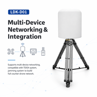 Système de Détection de Drones 100M-6Ghz à Bandes Complètes Fixes, Portée 10km, avec TDOA, AOA, Alarme DJI, Suivi de Position, Détection UAV FPV et Protection de Sécurité