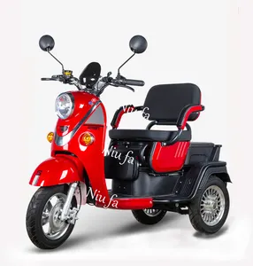 Scooters elétricos para adultos, novo design, 3 rodas, com cesta dianteira