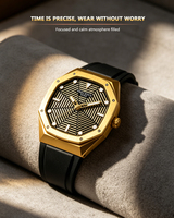 Montres à quartz pour hommes transfrontalières avec cadran à aiguilles lumineuses en verre minéral, bracelet en silicone résistant à l'eau, fabricant direct