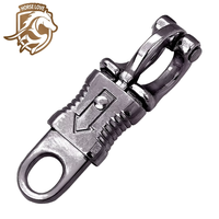 Mousqueton pivotant en alliage de zinc pour laisse de chien et porte-clés de sac, idéal pour animaux de compagnie
