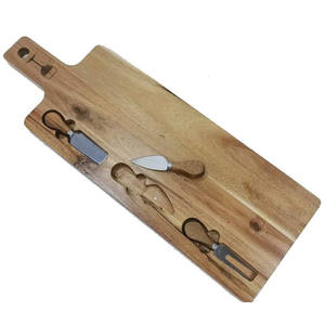 Ensembles planche à <span class=keywords><strong>fromage</strong></span> et plateau <span class=keywords><strong>de</strong></span> service, en bois d'acacia naturelle, pour la maison - Product Image 2