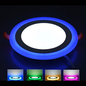 3 + 3W LED RGB siêu mỏng Bảng điều chỉnh ánh sáng màu kép nhúng trong nhà chiếu sáng điều khiển từ xa lõm Trần Văn phòng bệnh viện khách sạn - Product Image 4