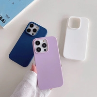 Coque Souple en Silicone Mat Couleur Bonbon pour iPhone 17 16 15 14 13 Pro Max 16 Plus Ultra Fine Antichoc