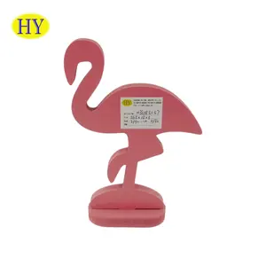 Atacado Decoração De Madeira itemes Artesanato Personalizado Flamingo Forma laser cortar madeira Artesanato para Home Decor