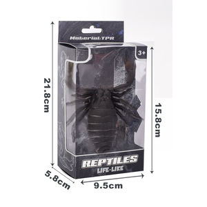 Arthropods Animals Series 3D Ecológico Material suave Caucho Plástico Negro Escorpión Juguetes para la venta - Product Image 1