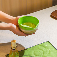 Ensemble de bol à Matcha de style japonais Outils de cérémonie du thé Coffret cadeau en céramique Outils à Matcha avec emballage en boîte de couleur