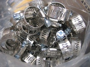 Heavy Duty Worm <b>Clamp</b> 12.7mm Band Width W2 American Type Silver Hose <b>Clamp</b> - Product Image 2