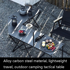 Xách tay thép carbon ngoài trời cắm trại bảng gấp với cơ sở <span class=keywords><strong>trestle</strong></span> 2 chỗ dễ dàng để thực hiện cho đa ứng dụng sử dụng ngoài trời - Product Image 4