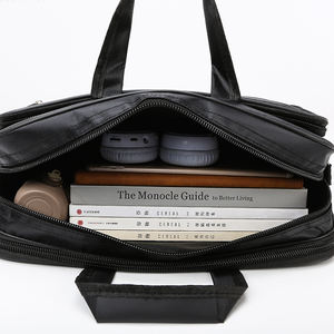 Bandolera para ordenador portátil de 14 y <span class=keywords><strong>15</strong></span> pulgadas para hombre, bolso de hombro de viaje, maletín elegante, barato de fábrica - Product Image 3