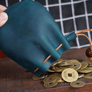 Monedero de Cuero Genuino Boshiho, Monedero Delgado para Monedas - Product Image 2