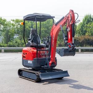 Miniexcavadora HIGHTOP de 1800 kg, Excavadora Pequeña HT18 con Brazo Oscilante y Accesorios, Venta Directa de Fábrica - Product Image 3