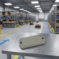 Etiqueta RFID CNS-CRFID-06 de Marca Neutral RU, Protocolo ISO15693, Frecuencia de 13.56MHz, Rectangular 87x40x9mm, Servicio de Montaje Manual