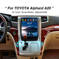 Autoradio Android pour TOYOTA Alphard A20 2008-2014 Navigation GPS Carplay Tesla Vertical FM/AM Lecteur multimédia vidéo musique