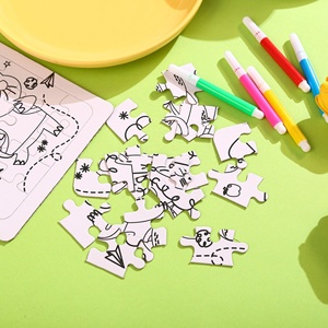 Nouveau stock d'usine : Jouets éducatifs DIY pour enfants, série de 12 modèles disponibles, ensemble de peinture et de coloriage à l'aquarelle - Product Image 4
