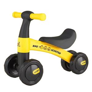1 a 3 años bebé amarillo <span class=keywords><strong>Dunk</strong></span> Smooth Walker correr aprendizaje Scooter infantil niños Musical plegable fácil montar Juguetes Mini bicicleta - Product Image 1