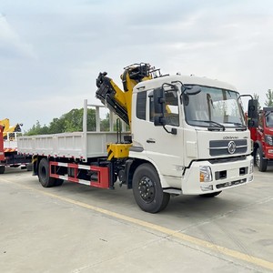 รถบรรทุกติดเครน Dongfeng 4x2 ดีเซล แบบ Knuckle Boom พร้อมเกียร์ธรรมดา เครนติดรถบรรทุกใหม่สำหรับขาย - Product Image 3