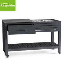 Armoire de patio haut de gamme personnalisable meubles en teck meubles d'extérieur de luxe pour la cuisine