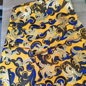 Usine Wax impression robe tissu pas cher prix deux tissus de <span class=keywords><strong>cire</strong></span> de <span class=keywords><strong>visage</strong></span> avec poudre d'or impression batik tissu - Product Image 1