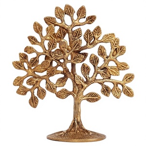 Sculpture Arbre de Vie en Laiton Pur de Qualité Supérieure, Faite à la Main, Objet Décoratif en Métal, Œuvre d'Art en Laiton pour la Maison, le Bureau ou la Table - Product Image 1
