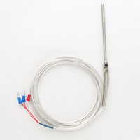 Sonde de température RTD MS PT100 PT1000 avec câble de 1M-5M, type M8, sonde métallique de 100-150mm, contrôleur de température avec garantie d'un an, ODM OEM