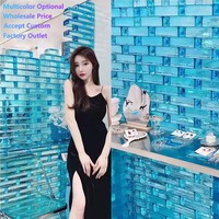 Blocs de verre multicolores en cristal massif, nouvelles Dimensions 200x100x50mm, blocs rectangulaires, fournitures de briques