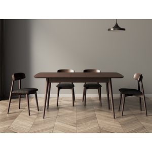 <span class=keywords><strong>Chaise</strong></span> de salle à manger réglable <span class=keywords><strong>en</strong></span> bois massif de style scandinave, <span class=keywords><strong>design</strong></span> minimaliste moderne, <span class=keywords><strong>chaise</strong></span> <span class=keywords><strong>en</strong></span> <span class=keywords><strong>noyer</strong></span> pour la maison - Product Image 4