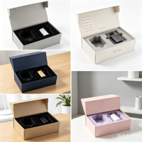 Boîte cadeau magnétique de luxe personnalisée en velours et EPE pour cosmétiques, huiles essentielles, ornements en céramique, accessoires électroniques