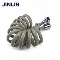 JINLIN Connecteur flexible en PVC de haute qualité pour pulvérisateur de bidet 1/2 3/8 pouce, anti-fuite, connexion rapide, incassable, 250 psi, pour tuyau de salle de bain
