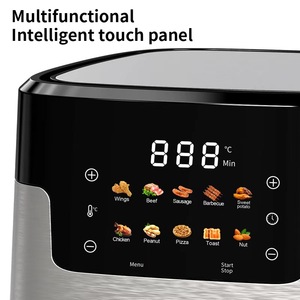 Freidora de Aire Multifuncional de <span class=keywords><strong>6</strong></span> <span class=keywords><strong>Litros</strong></span> de Gran Capacidad, sin Aceite, con Pantalla Táctil, Visual, Automática, 110V Estándar Americano, 1400W - Product Image 3