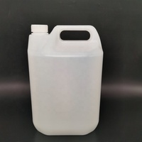 Bidon carré en plastique de qualité alimentaire de 5 L avec impression sérigraphique, écologique pour le stockage de carburant, d'essence et de liquides