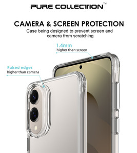 Funda Protectora para Teléfono Móvil de Material TPU Transparente de Alta Claridad, Anti-Caídas, para Samsung Galaxy S26 Edge S25 Ultra S25 Plus S24FE <span class=keywords><strong>S23</strong></span> - Product Image 4