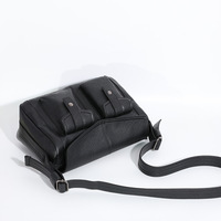 Sac Messager Portable Vintage Souple pour Homme – Sac à Bandoulière Tendance Urbaine – Sac à Main Décontracté pour Homme