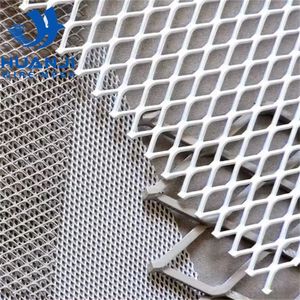 Façade en métal déployé à mailles incurvées en gros bon marché extensible en diamant - Product Image 1