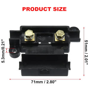 Mini caja de fusibles ANL de plástico, 20-200A, bloque de fusibles con perno <span class=keywords><strong>en</strong></span> línea, soporte ANS resistente sin fusible para automóvil RV - Product Image 2