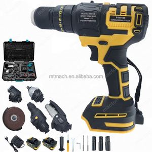 Perceuse sans fil haute performance 21V, clé à chocs, meuleuse d'angle, tronçonneuse, perceuse à percussion, outils multifonctions, ensemble 5 en 1 - Product Image 1