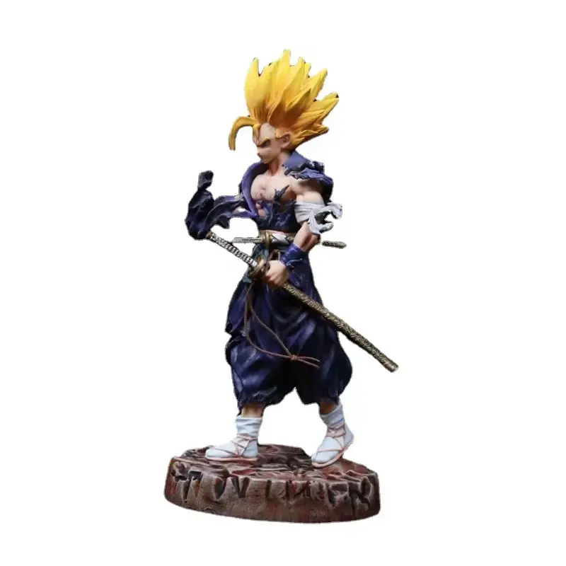 Hot Selling 26-36Cm Hoogte Pvc Gk Samurai Vegeta Android 18 Anime Actie Figuur