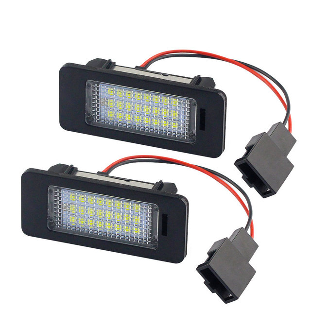 Canbus Error Free LED License Plate Light White 12v for Audi A1 A3 A4 S4 B8 A5 S5 8T A6 C7 4G Q3 8U Q5 8R TT 8J VW PASSAT