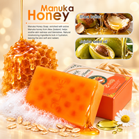 Savon au miel de Manuka super naturel blanchissant, huile de jojoba, beurre de karité, hydratant, nourrissant, savon artisanal en barre pour une peau éclatante