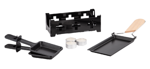 Mini <span class=keywords><strong>Raclette</strong></span> Portátil de Metal con Juego de Herramientas y Mango de Madera, Apto para Lavavajillas, para Fondue de <span class=keywords><strong>Queso</strong></span> y <span class=keywords><strong>Queso</strong></span> a la Parrilla - Product Image 5
