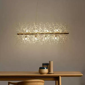 Lustre de plafond en cristal nordique en forme de <span class=keywords><strong>pissenlit</strong></span>, éclairage pour cuisine, salle à manger, suspension, luminaire pour la maison - Product Image 5