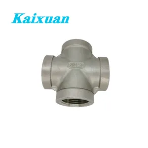 Factory supply Professional Manufacturer Supply Casting Class 150lb Stainless Steel Cross Joint Threaded Pipe Fitting