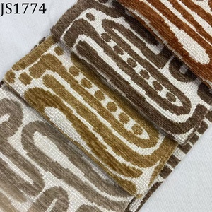 Nouveau tissu jacquard tissé bouclé fantaisie en fil teint, 100 % polyester, poids moyen, écologique, pour <span class=keywords><strong>canapé</strong></span> - Product Image 4