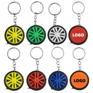 Cinta métrica retráctil de bolsillo con forma de neumático, 1m 3ft, regla metálica de acero al carbono, estilo portátil, herramienta promocional para caja de herramientas - Product Image 1