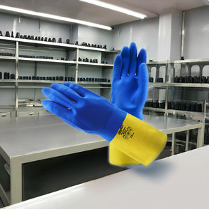 Guantes de neopreno de manga larga unisex, impermeables y resistentes a químicos, guantes de trabajo de seguridad de fabricante para uso industrial - Product Image 1