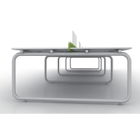 Pieds de bureau robustes en acier au carbone de haute qualité, sur mesure, avec tube de 50 mm et paroi de 1,5 mm d'épaisseur, pour cadres de bureaux.
