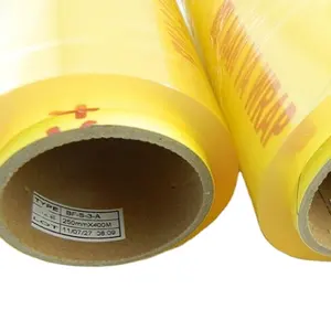 Kemasan 12 "X 1000 'Pembungkus Plastik Bening untuk Makanan Warna Sampanye BPA Pembungkus Makanan Gratis dengan 100% Senyawa PVC Berpori 1400M