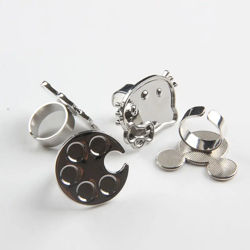 TSZS, оптовая продажа, профессиональная металлическая палитра колец для ногтей для смешивания геля, акрилового лака, инструмент для дизайна ногтей