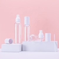 Bouteille pulvérisateur à pompe en plastique PET pour alcool, cosmétiques, eau, brume fine pour le visage, 50 ml, 100 ml, 150 ml, 200 ml, 250 ml, 300 ml, 500 ml, 4 oz